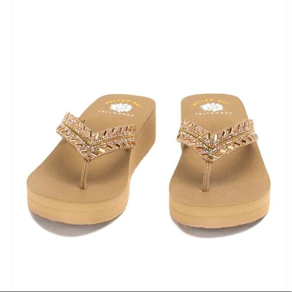 Yellow Box Shoes - Yellow Box “Mellow Mat” Lesia Sandal Taupe - Women’s 6.5, 9,5 NEW